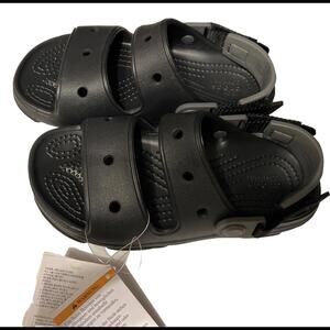 Crocs Kids Sandals Little Kids J1  Unisex Classic All-Terrain 207707-001 Black🦃